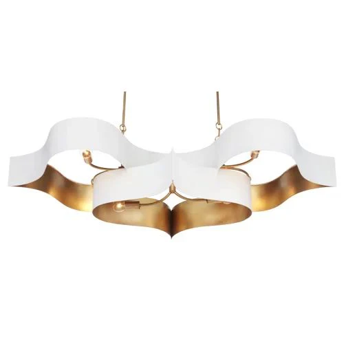Classical Lotus 6-Light  Chandelier - Image 1
