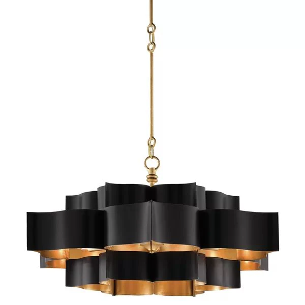 Classic Lotus 3 Tier 6 Light Chandelier - Image 2