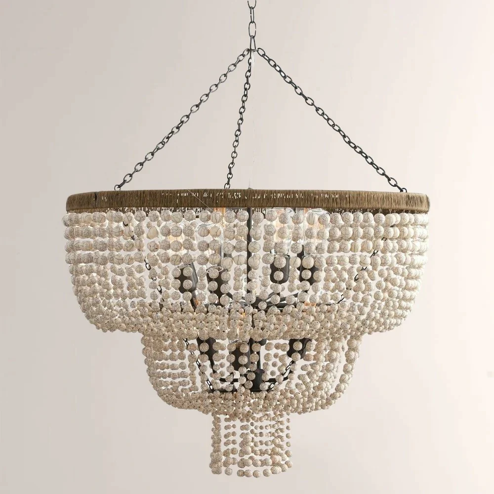 Craney Three-layer Round Beads Chandelier - Image 1