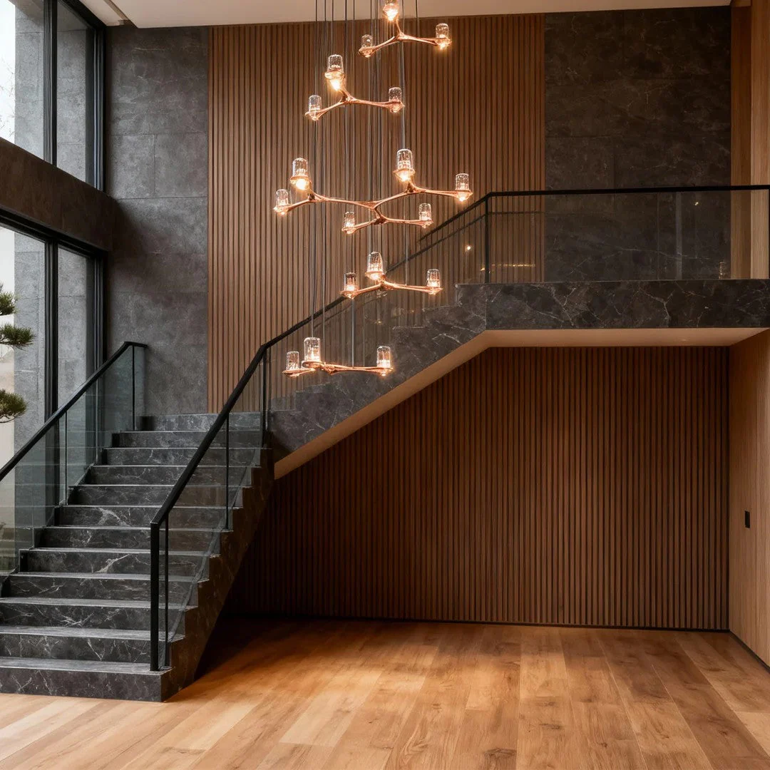 Crystal Staircase Chandelier Nordic Creative Ceiling Light - Image 3