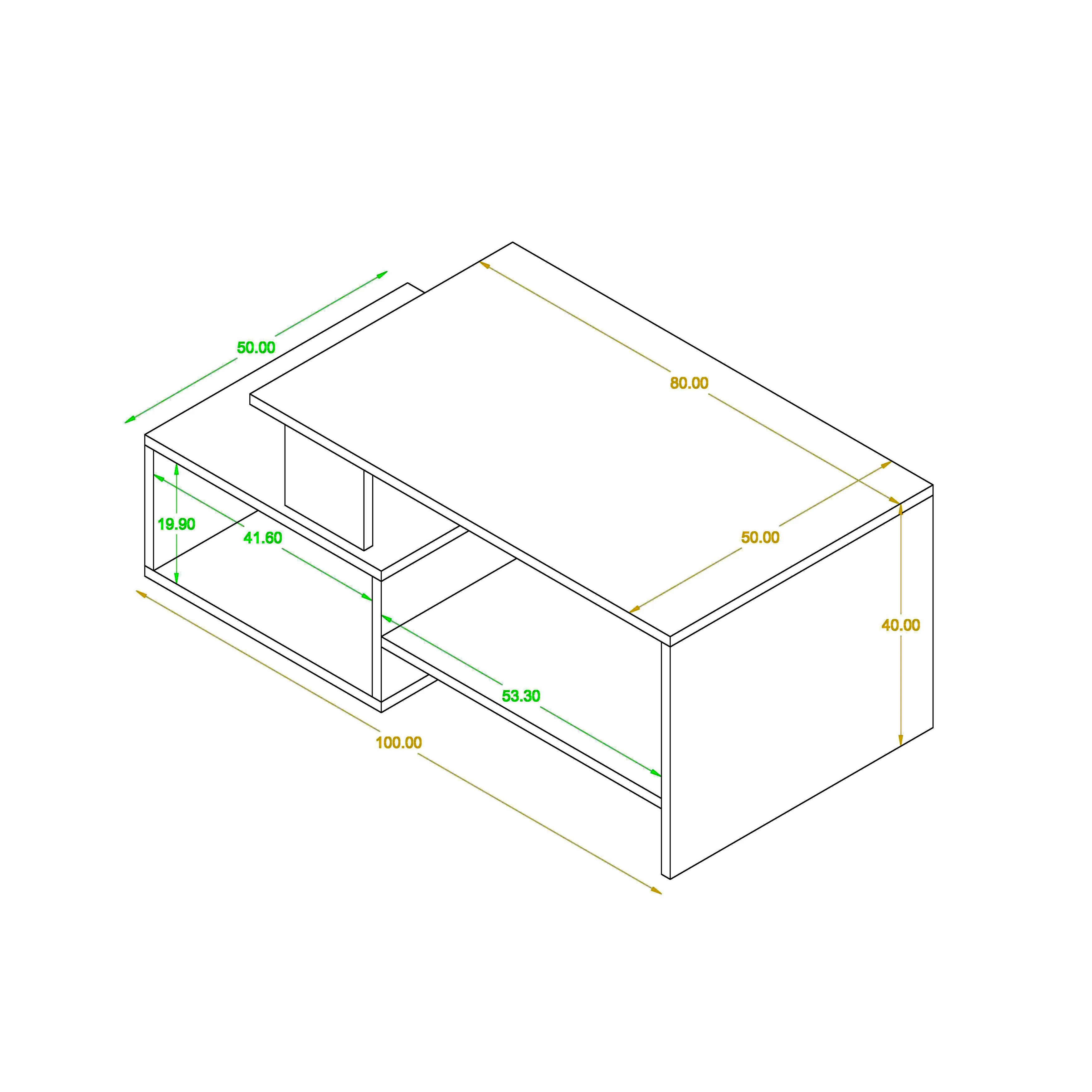 ترابيزة قهوة 50×100سم- ZAF36 - Image 2