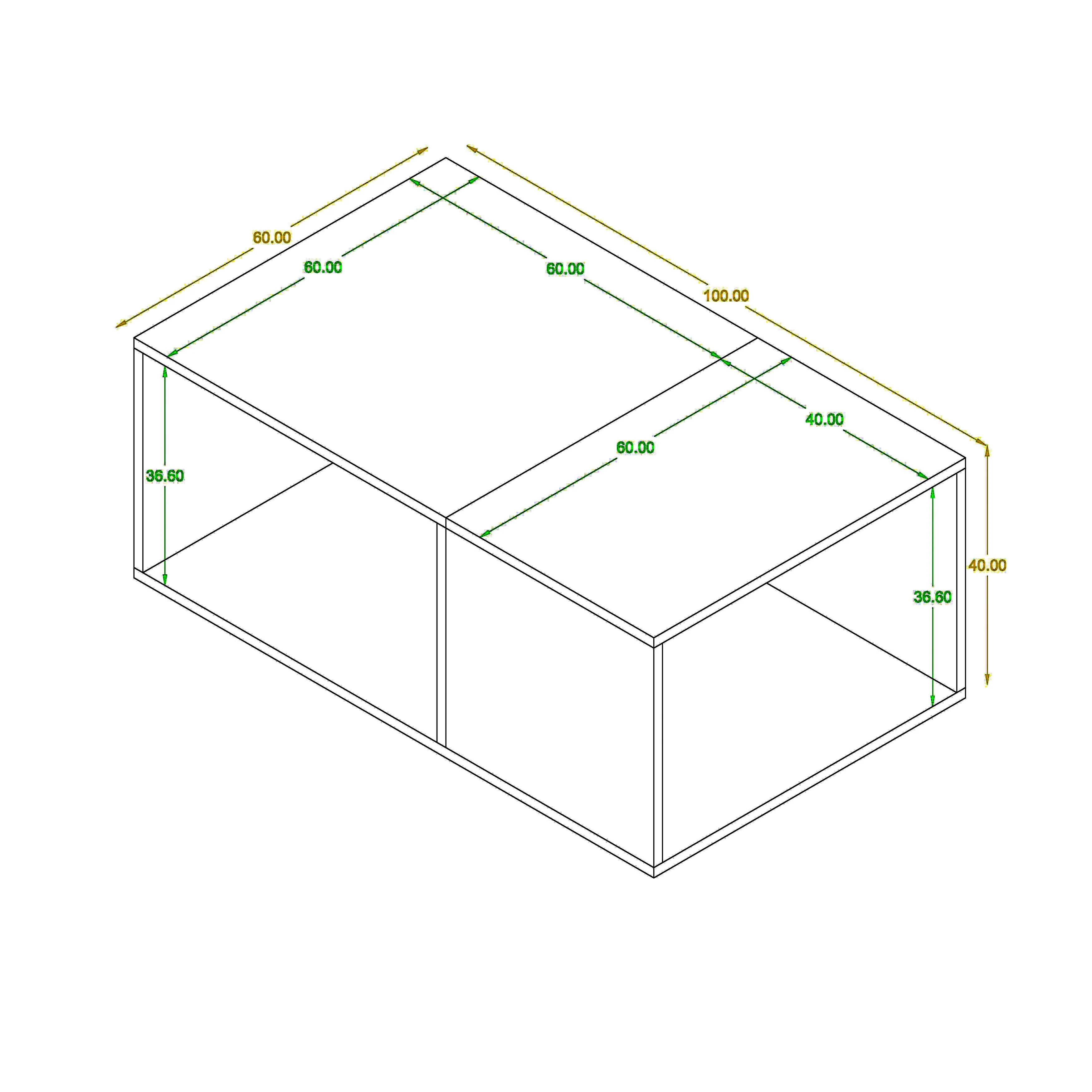 ترابيزة قهوة 60×100سم- ZAF25 - Image 2