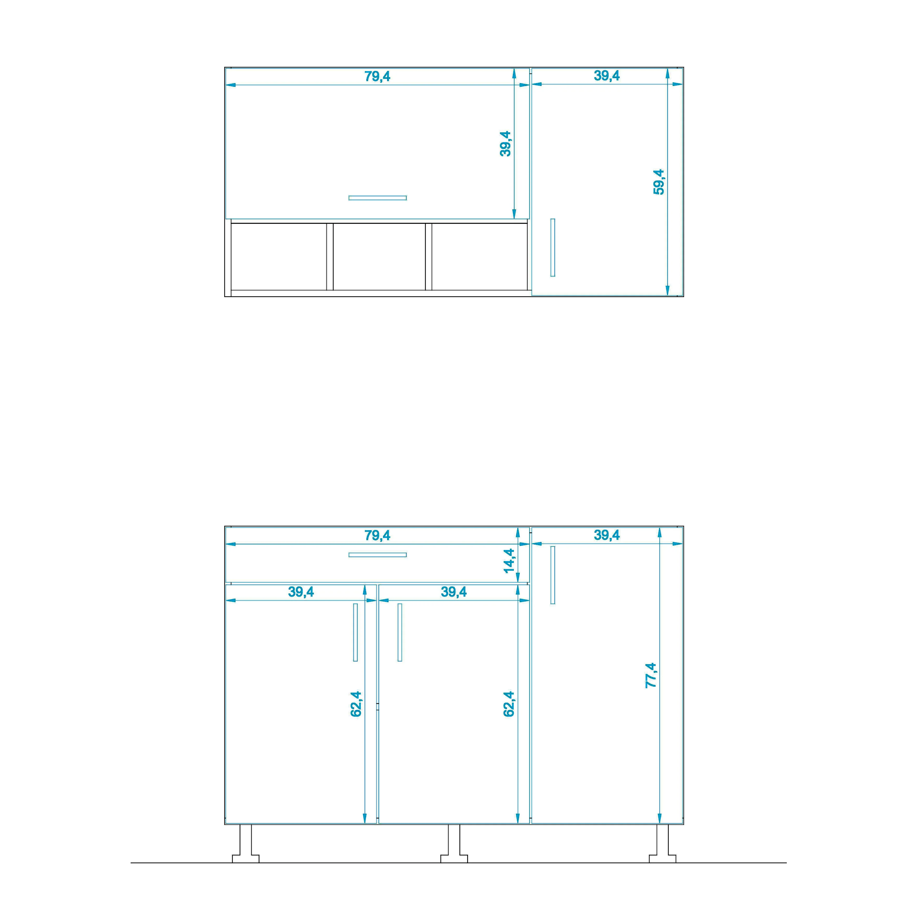 مطبخ- قطعتين- ZAF173 - Image 2