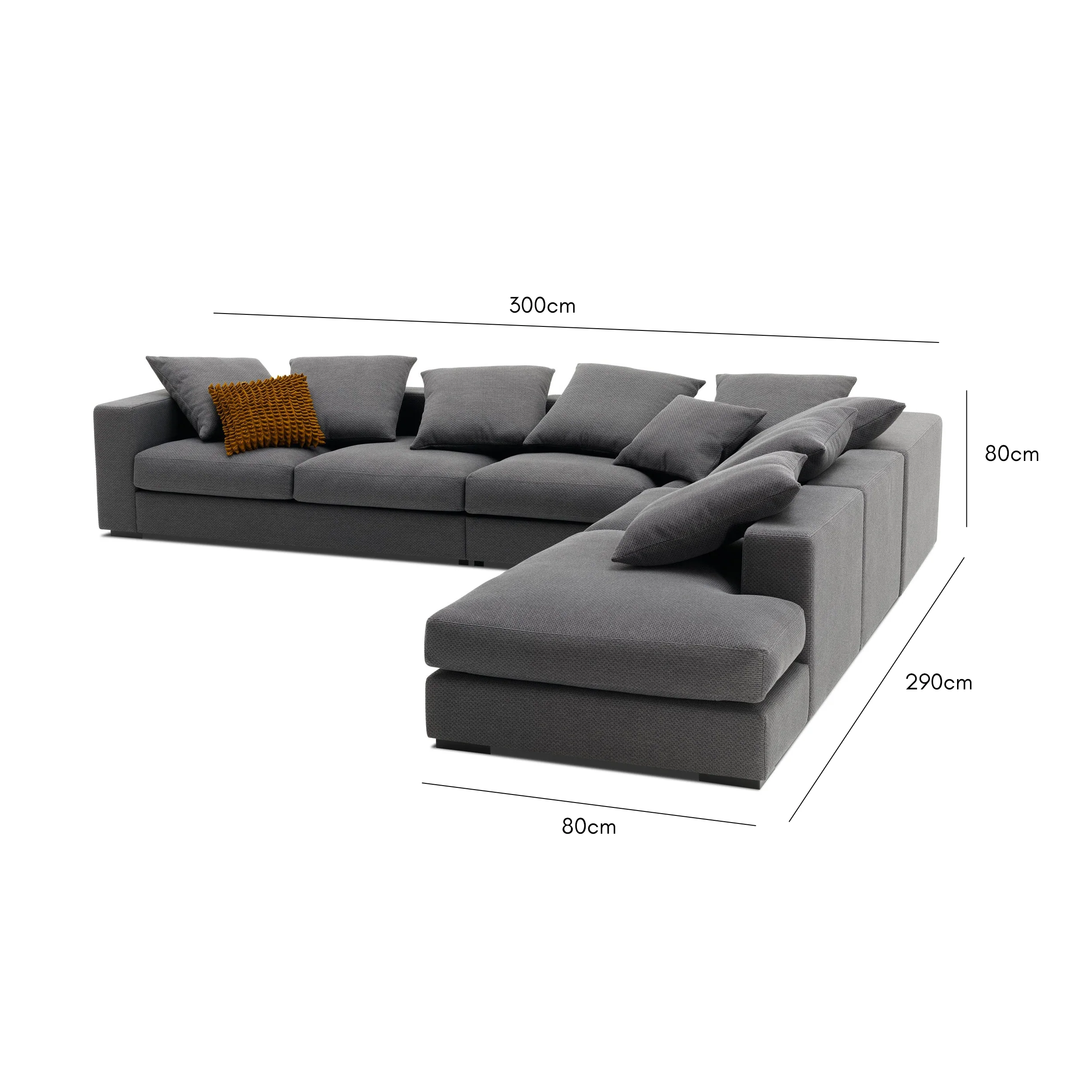 ركنة خشب زان طبيعي 290×300سم - ألوان متعددة - DECO46 - Image 2