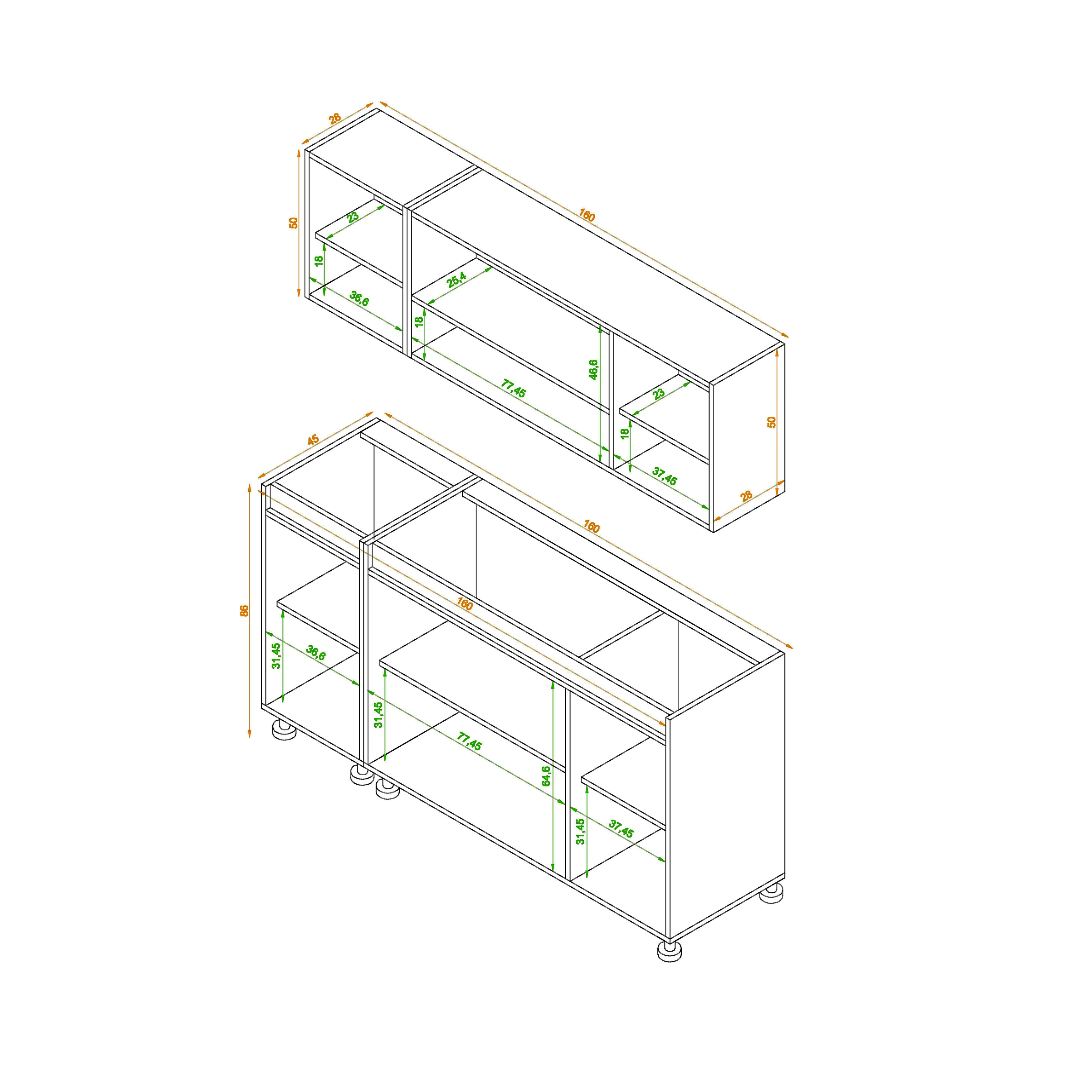 مطبخ- قطعتين- ZAF168 - Image 3