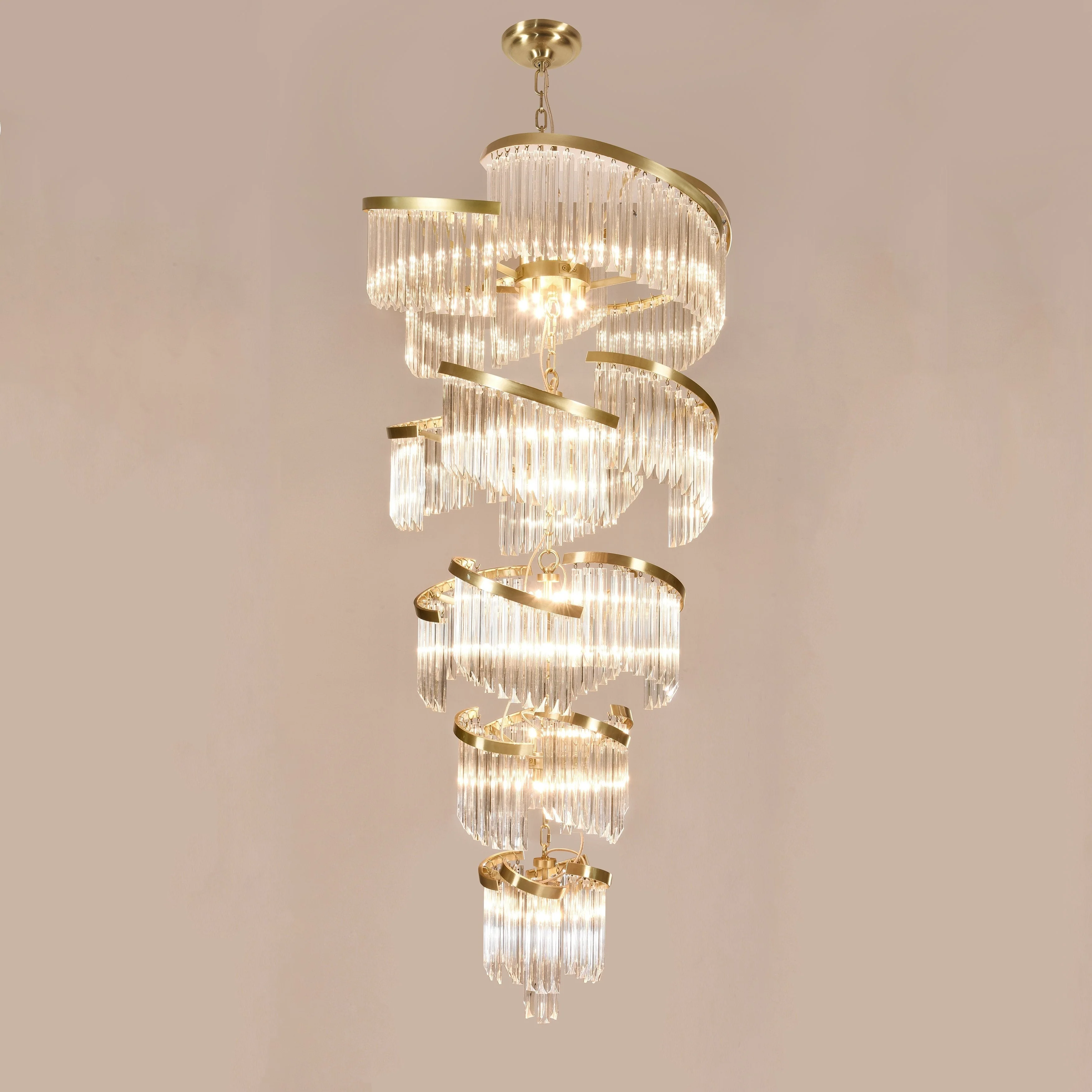 Twin Palms Foyer Crystal Chandelier - Image 1