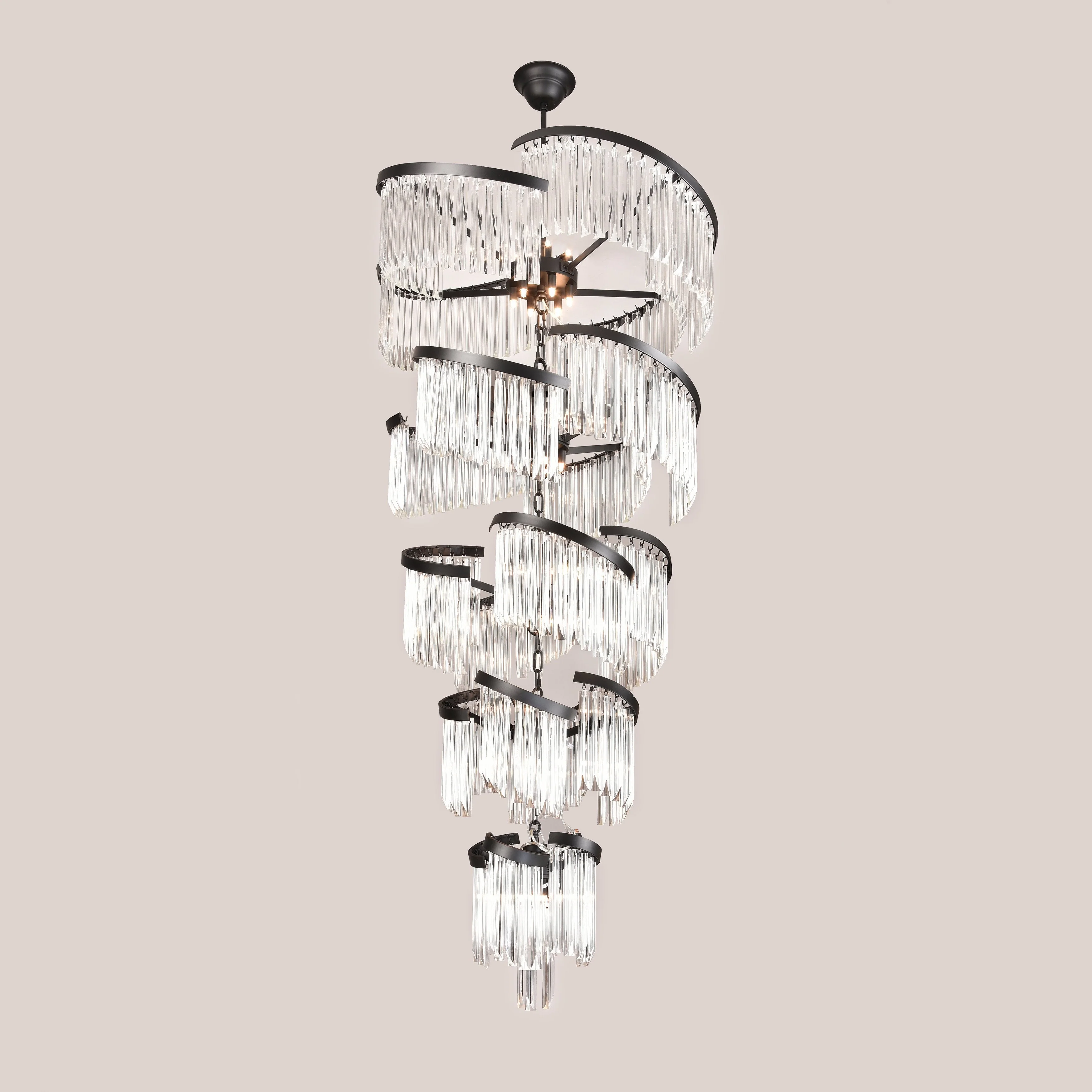 Twin Palms Foyer Crystal Chandelier - Image 2