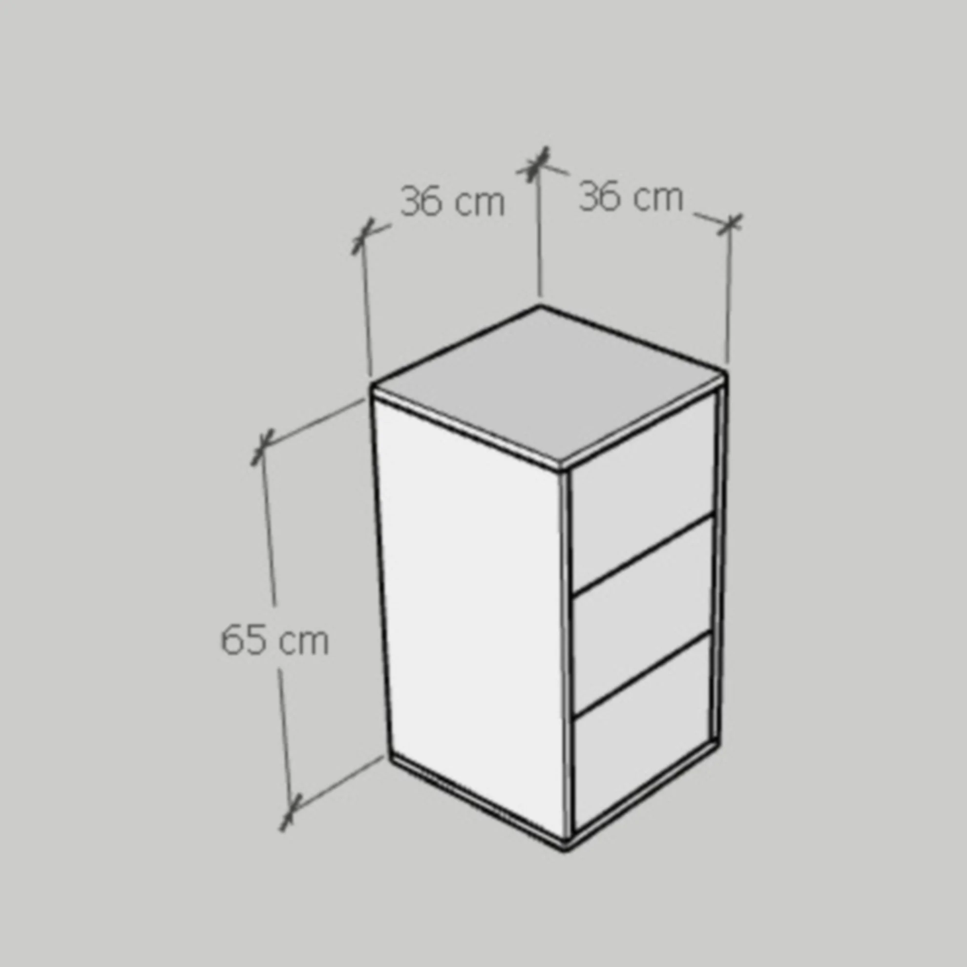 وحدة أدراج 65×36سم - FAN759 - Image 3