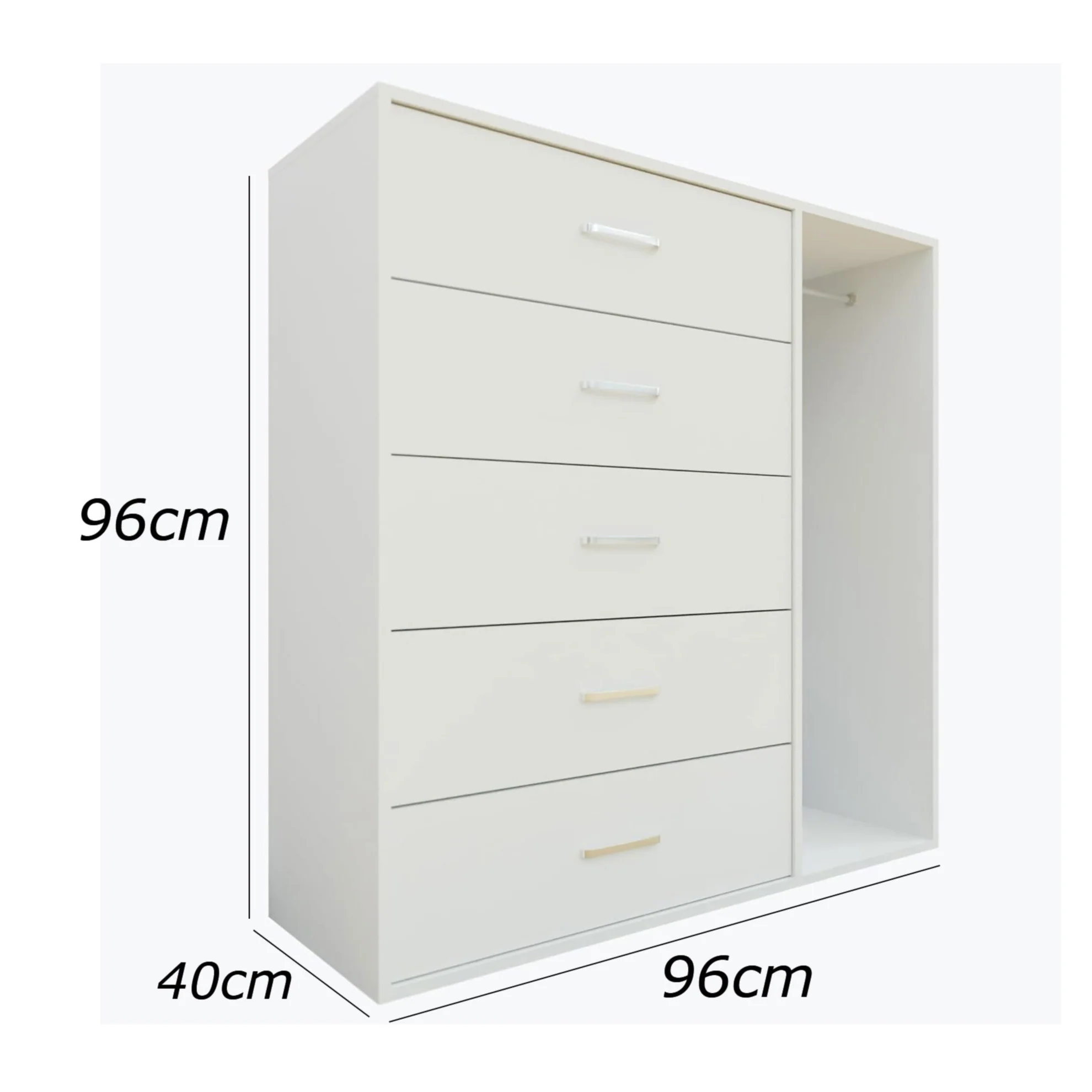 وحدة أدراج 96×40سم - FAN836 - Image 2