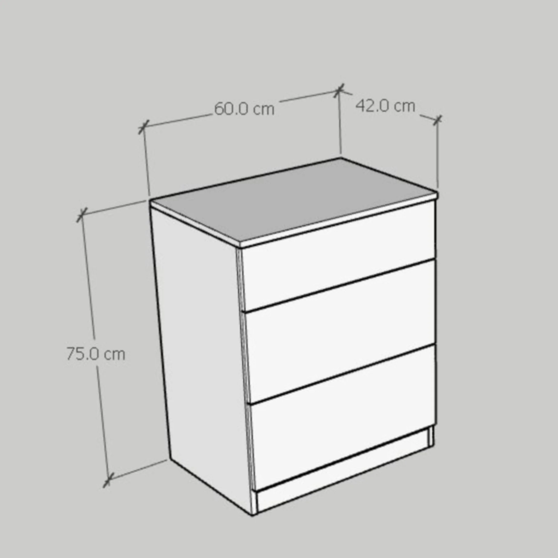 وحدة أدراج 75×60سم - FAN904 - Image 2
