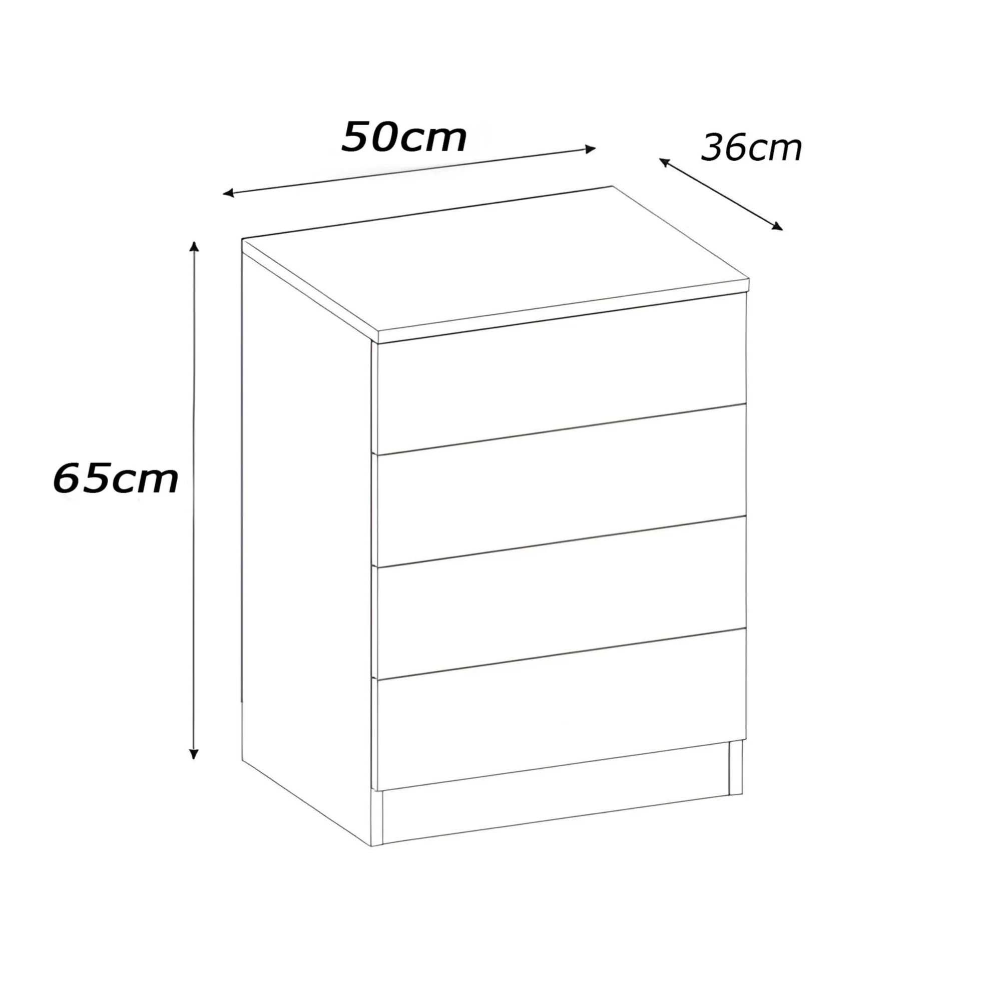 وحدة أدراج 65×50سم - FAN946 - Image 3