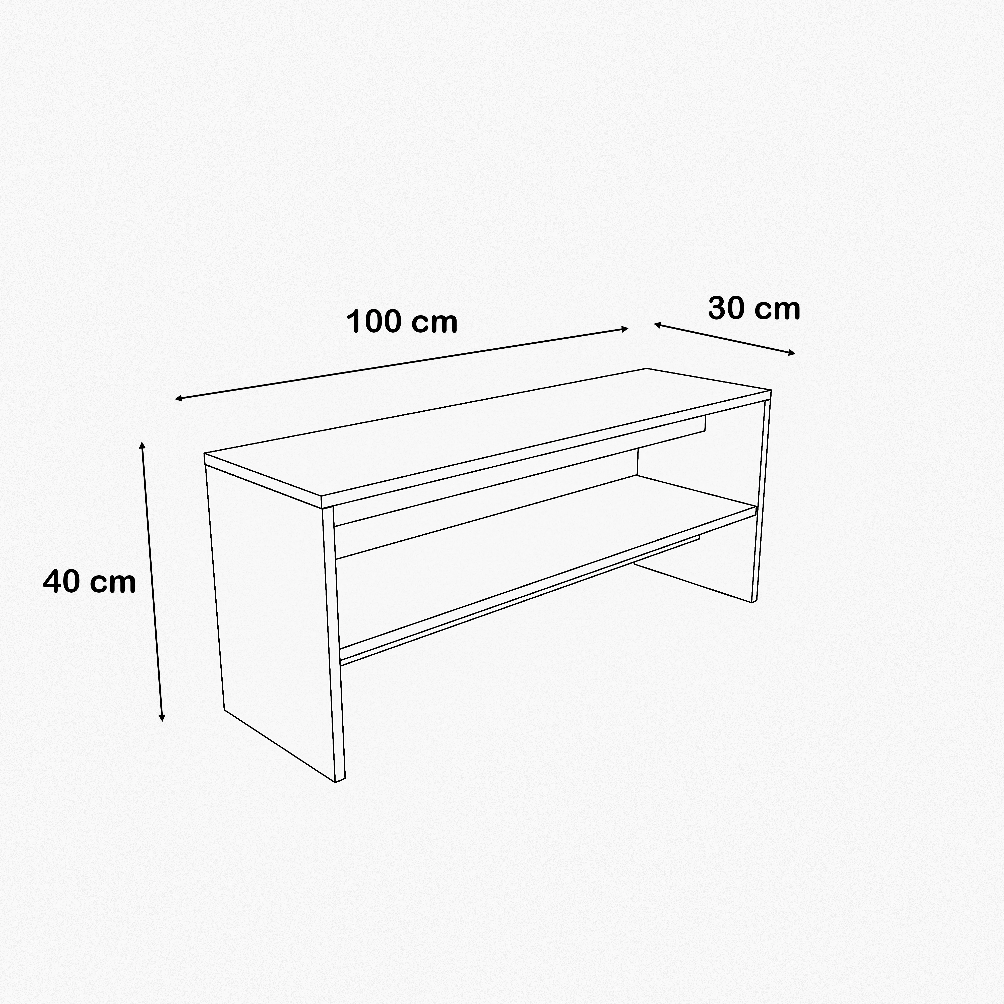 ترابيزة تليفزيون 30×100سم- ZAF126 - Image 2