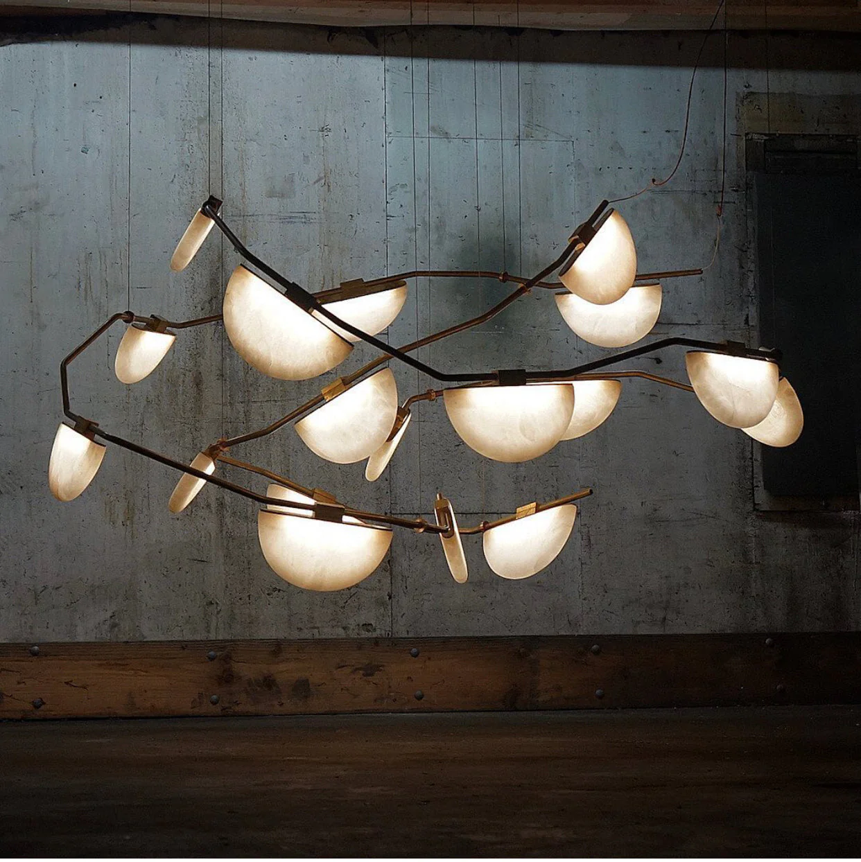 Alabaster Artistic Modern Chandelier for Bar Area - Image 1