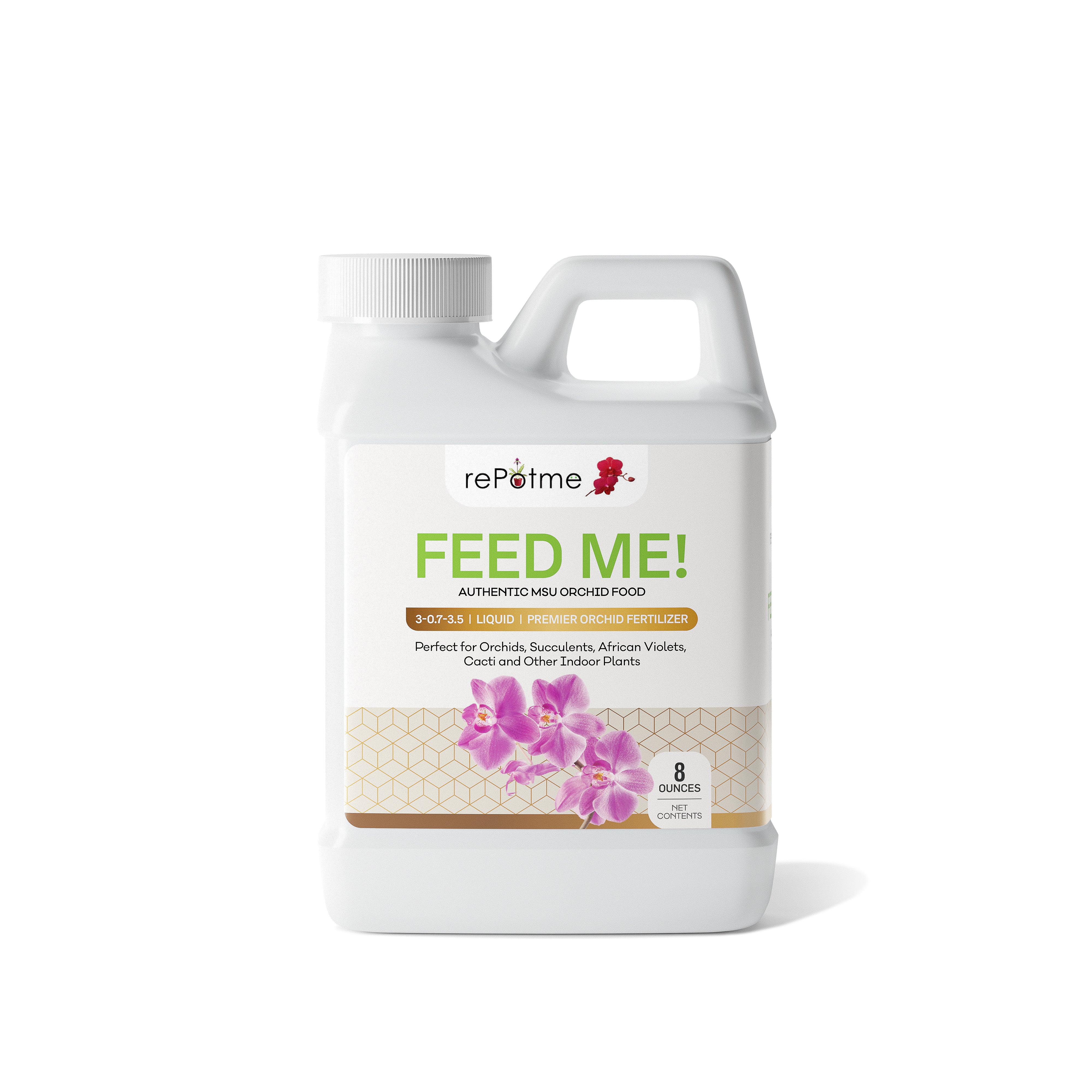 FEED ME! MSU Orchid Liquid Fertilizer – RO/Rain/Tap Water – 8 oz