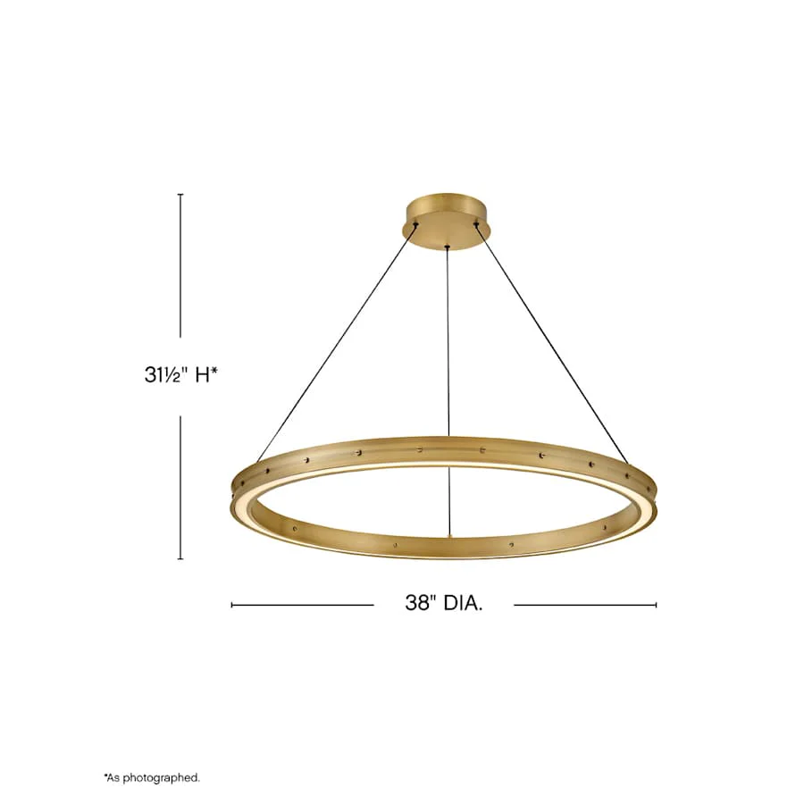 Fredrick Ramond Althea 38" Wide LED Ring Chandelier - Image 3