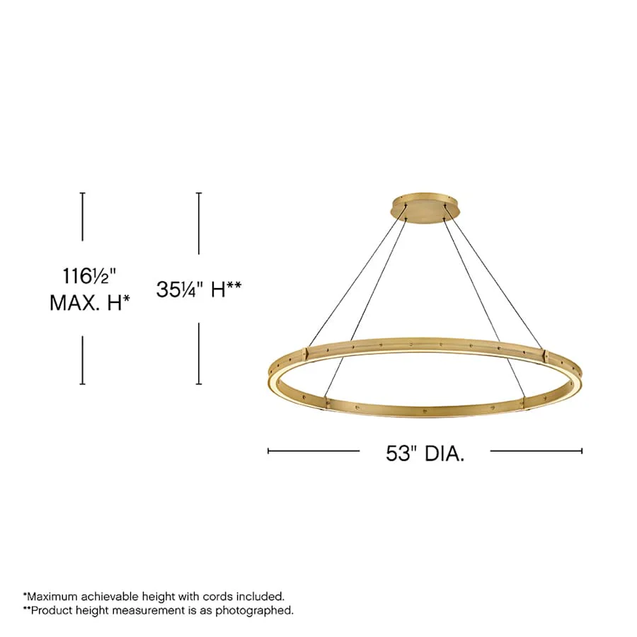 Fredrick Ramond Althea 53" Wide Ring Chandelier - Image 2