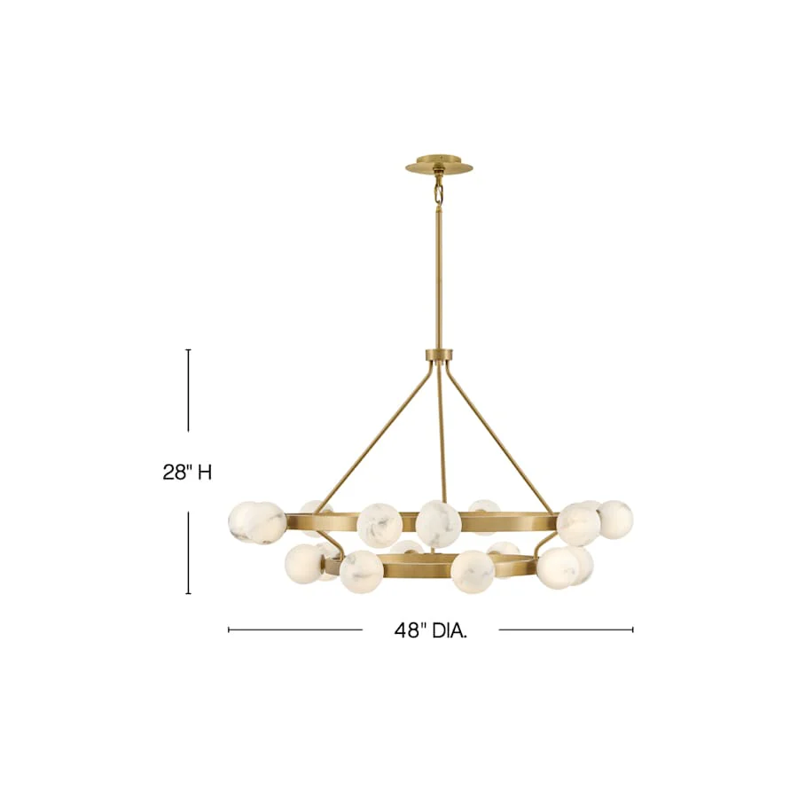 Fredrick Ramond Selene 18 Light 48" Wide Ring Chandelier - Image 2