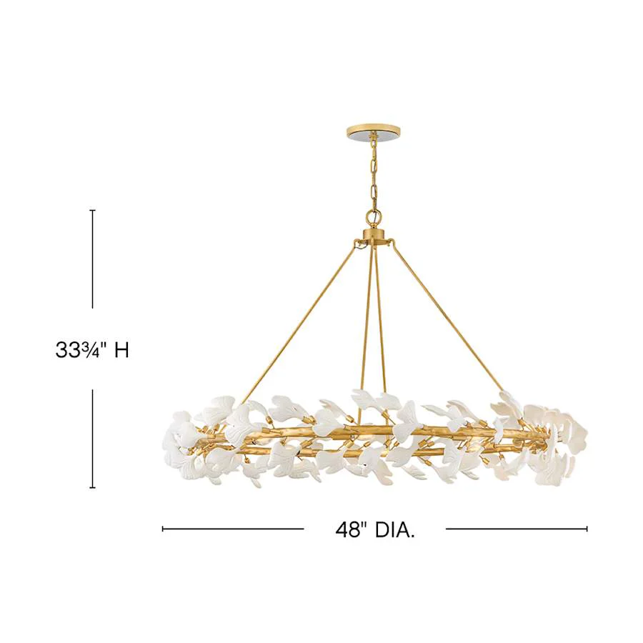 Fredrick Ramond Audra 8 Light 48" Wide Ring Chandelier - Image 2
