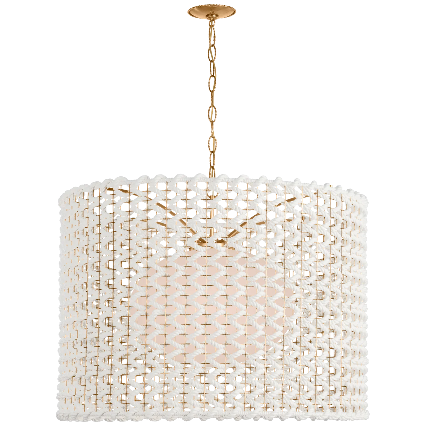 Catania 40" Hanging Shade with Woven Rope - Image 1