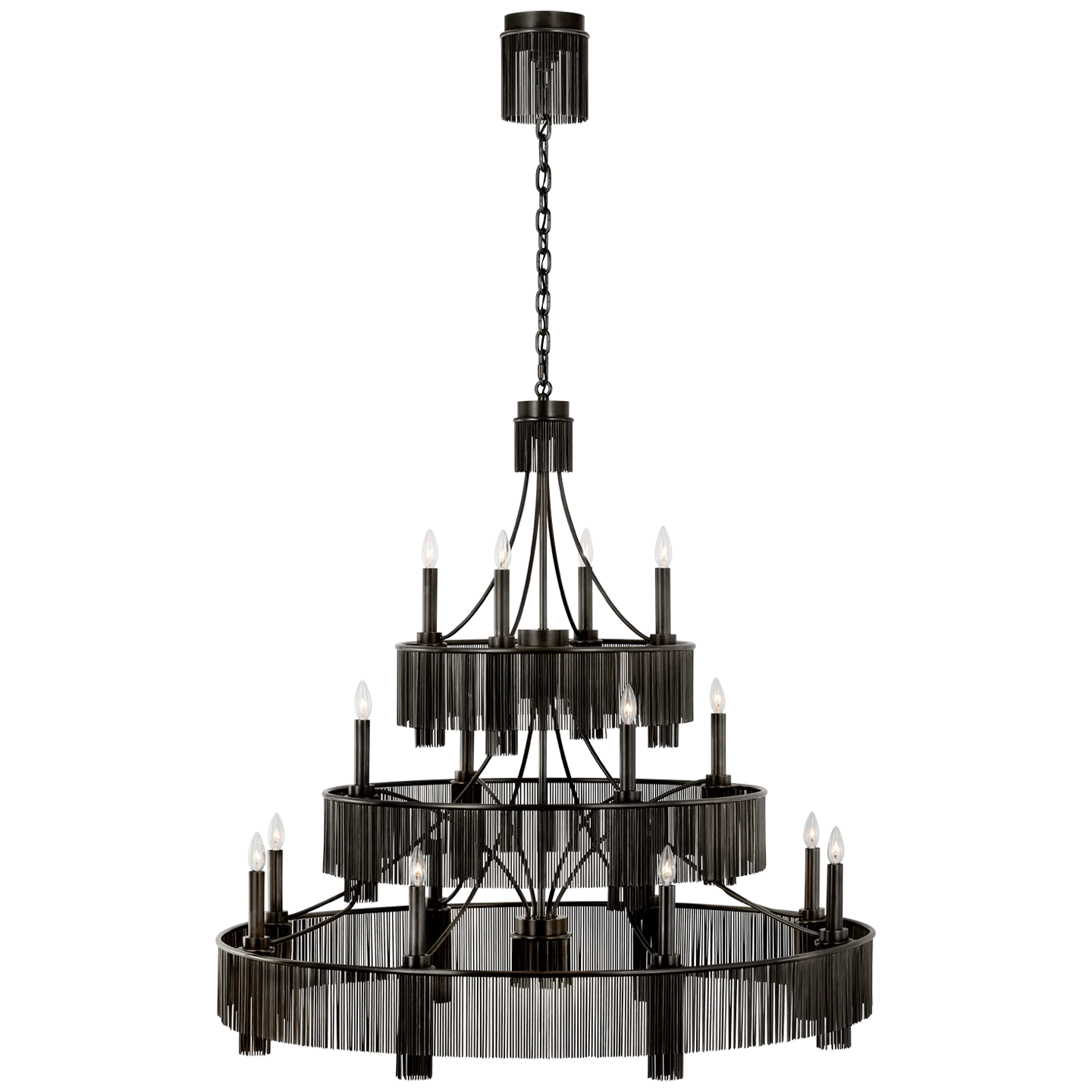 Sutton 50" Three Tier Chandelier - Image 1