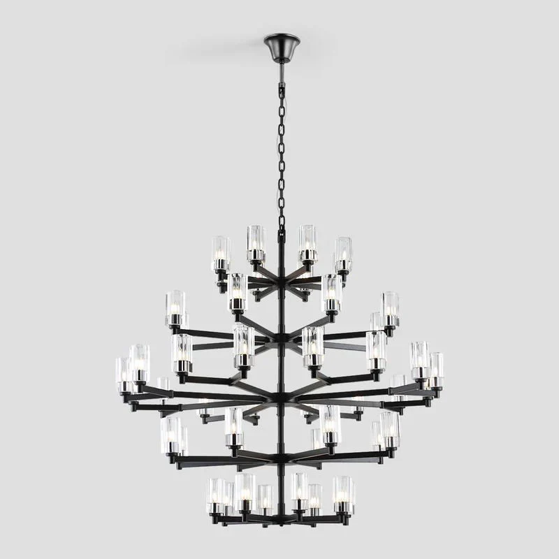 Foyer 5-Tier Crystal Chanderlier 70" W - Image 2