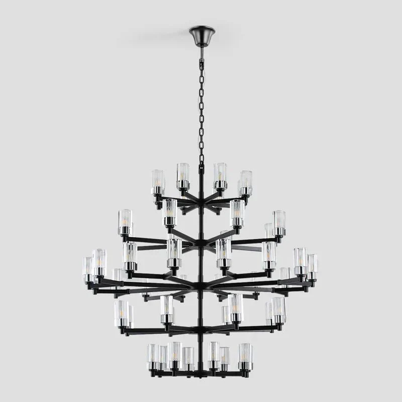 Foyer 5-Tier Crystal Chanderlier 70" W - Image 3