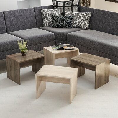طقم ترابيزات جانبية 80×80سم - GMF34 - Image 2