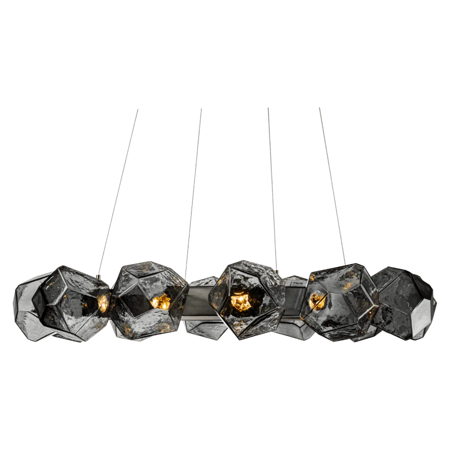 Hammerton Studio Gem 36" Wide 16 Light Hand Blown Glass LED Radial Ring Chandelier - Image 3