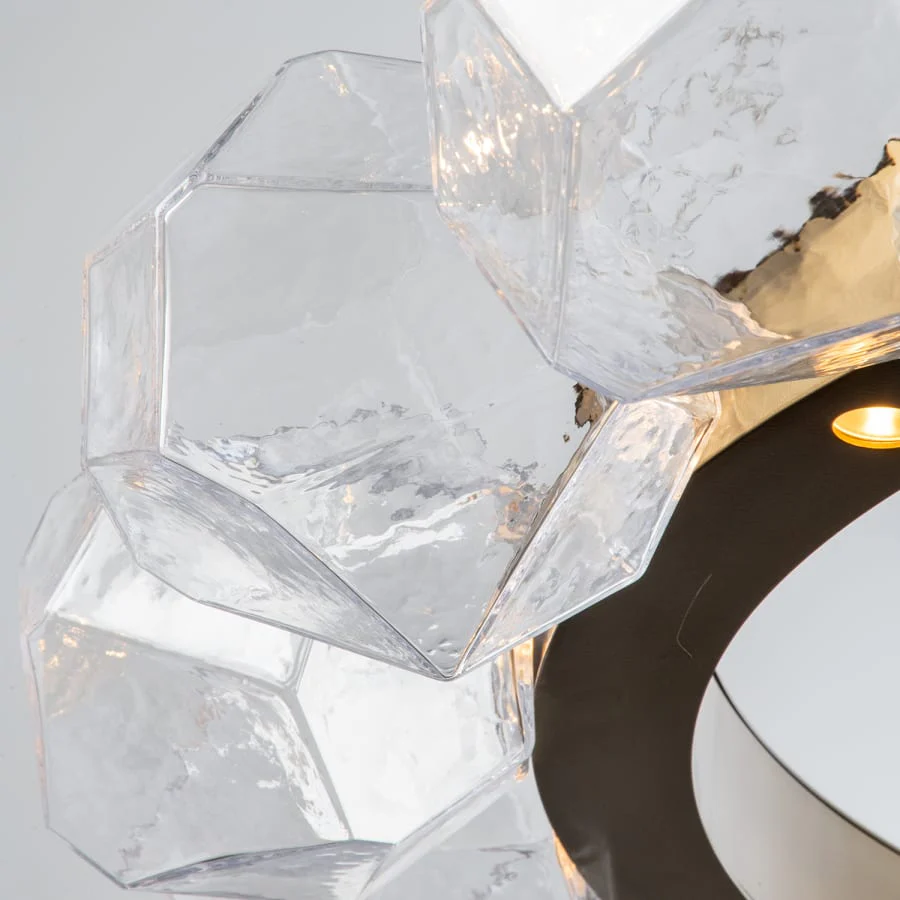 Hammerton Studio Gem 48" Wide 24 Light Hand Blown Glass LED Radial Ring Chandelier - Image 2