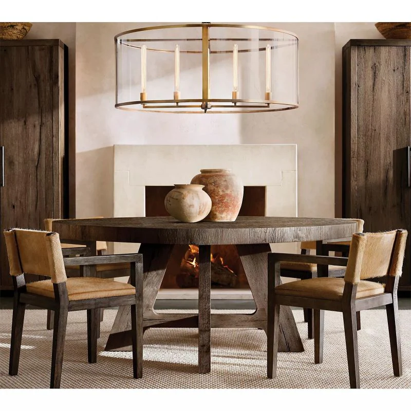 Beckor Glass Lantern Modern Round Chandelier 55" - Image 3