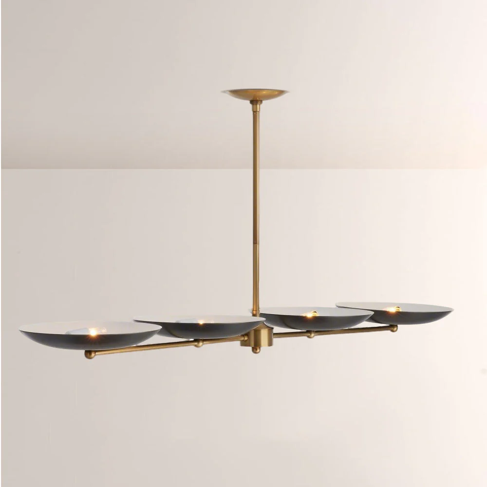 Grant Linear Dish-shaped Chandelier - Image 1