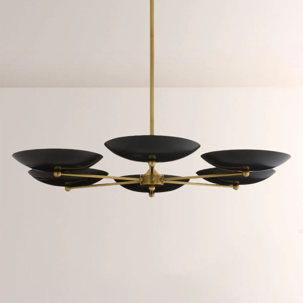 Grant Round Dish-shaped Chandelier - Image 1