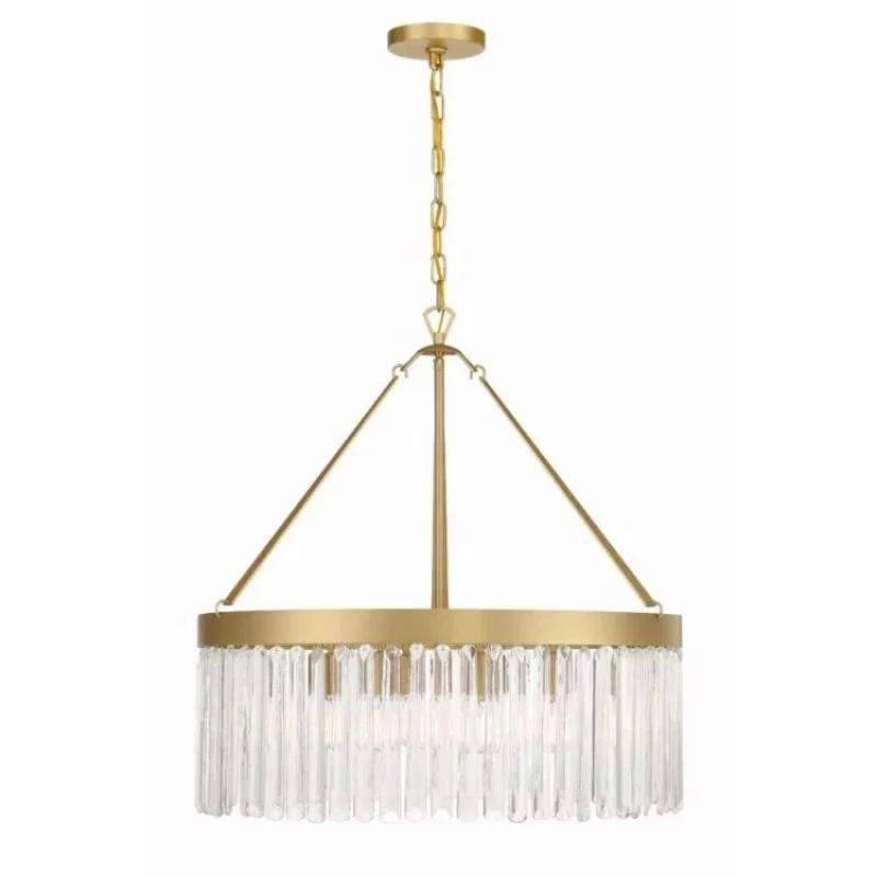 Grent Crystal Waterfall Round Chandelier - Image 1