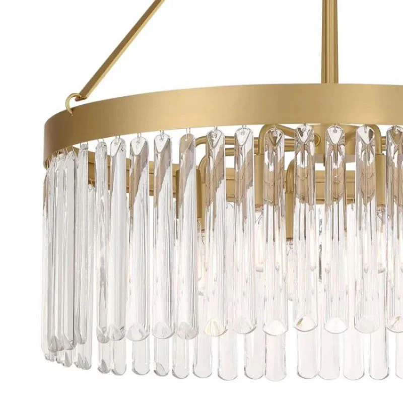 Grent Crystal Waterfall Round Chandelier - Image 3