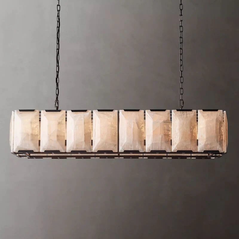 Harson Calcite Rectangular Chandelier 54" - Image 2