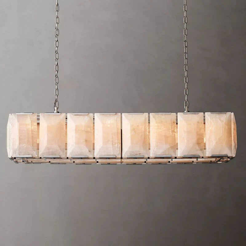 Harson Calcite Rectangular Chandelier 54" - Image 3