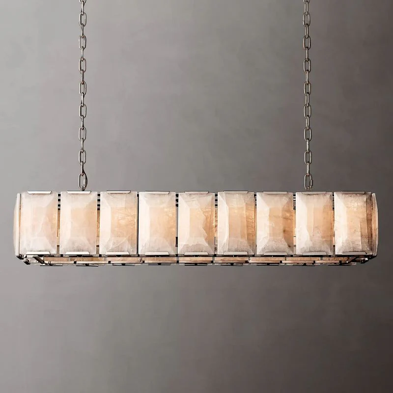 Harson Calcite Rectangular Chandelier 62" - Image 3
