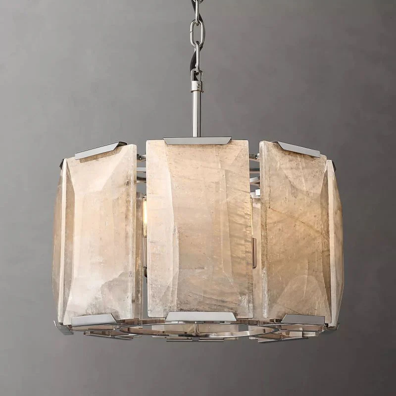 Harson Calcite Round Chandelier 19" - Image 3