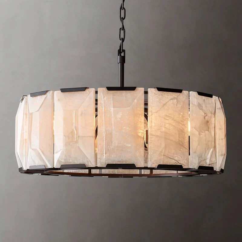 Harson Calcite Round Chandelier 31" - Image 2