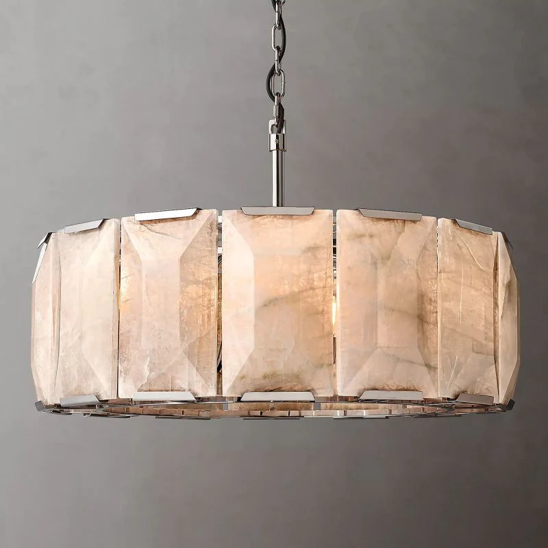 Harson Calcite Round Chandelier 31" - Image 3