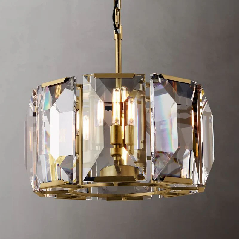 Harson Crystal Round Chandelier 19" - Image 2
