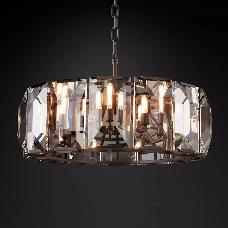 Harson Crystal Round Chandelier 31" - Image 2