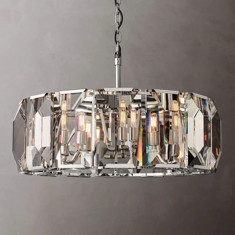 Harson Crystal Round Chandelier 31" - Image 3