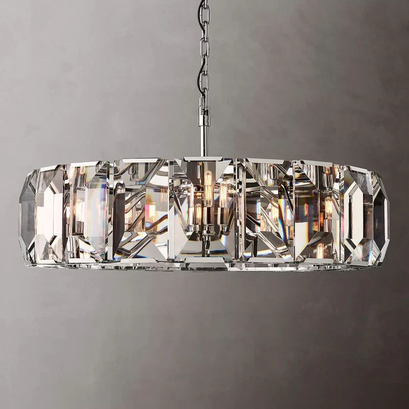 Harson Crystal Round Chandelier 43" - Image 3