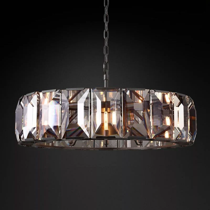 Harson Crystal Round Chandelier 43" - Image 1