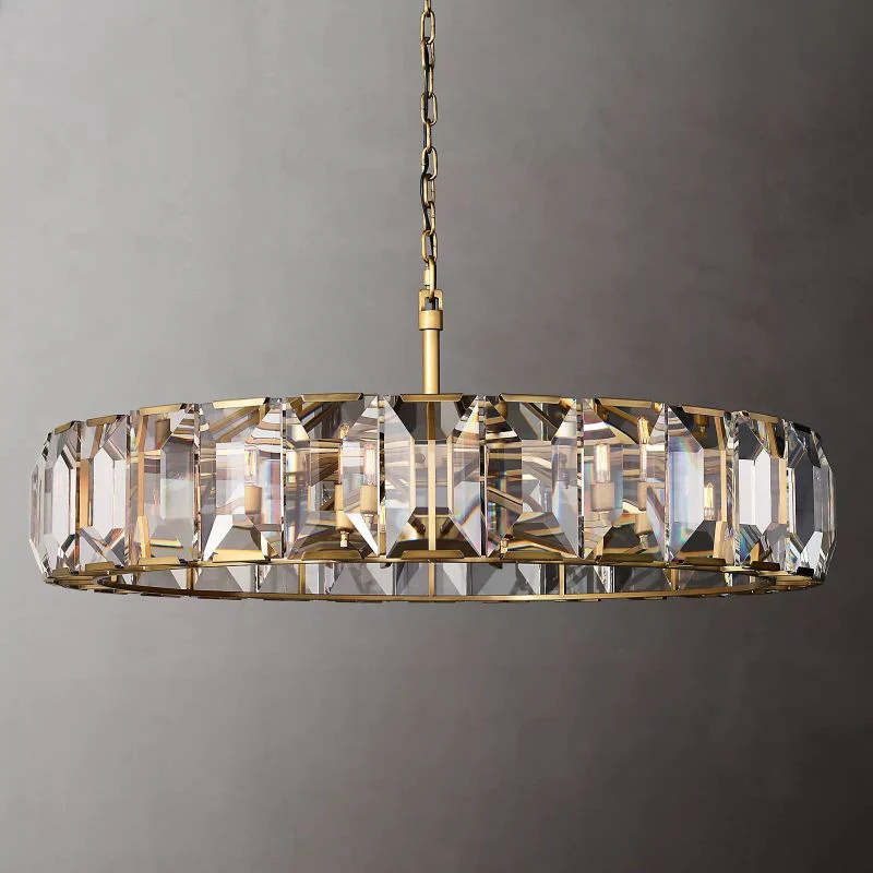 Harson Crystal Round Chandelier 60" - Image 1
