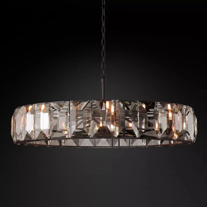 Harson Crystal Round Chandelier 60" - Image 2