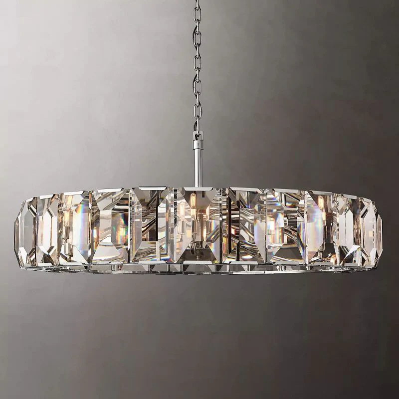 Harson Crystal Round Chandelier 60" - Image 3