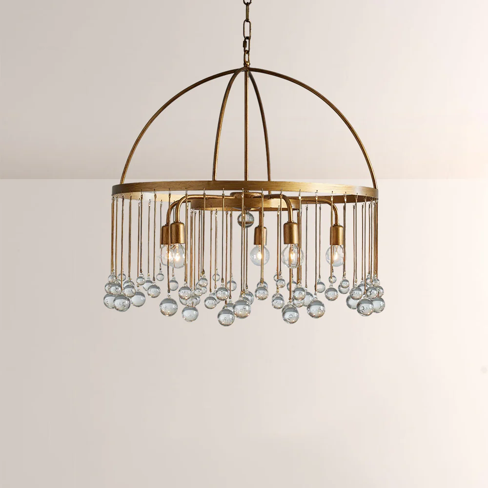 Aubluxe Round Two-Tier Chandelier - Image 1