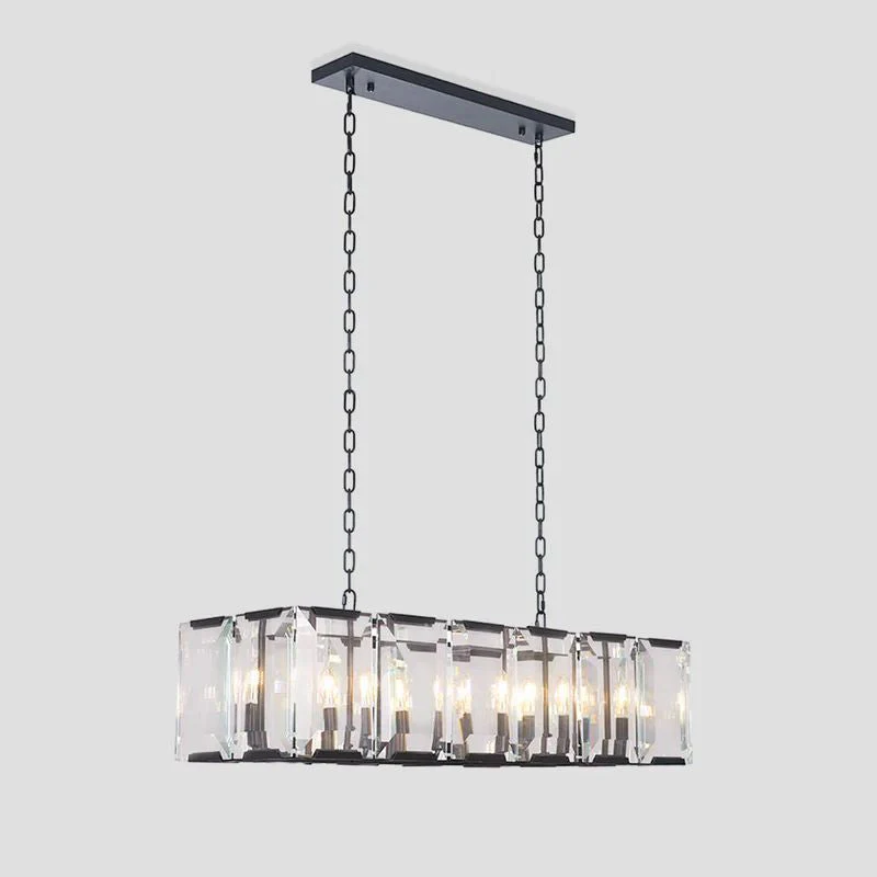 Harson Crystal Rectangular Chandelier - Image 3